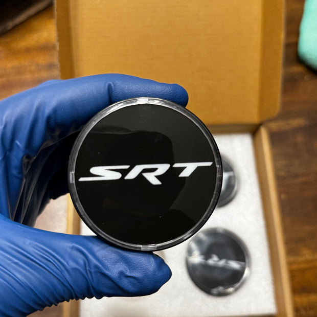 SRT Floating Wheel Center Caps for Dodge Challenger/Charger/300 with LED
